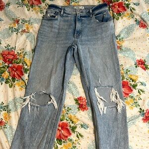 Abercrombie & Fitch Curve Love “The 90’s Straight Ultra High Rise” 10S